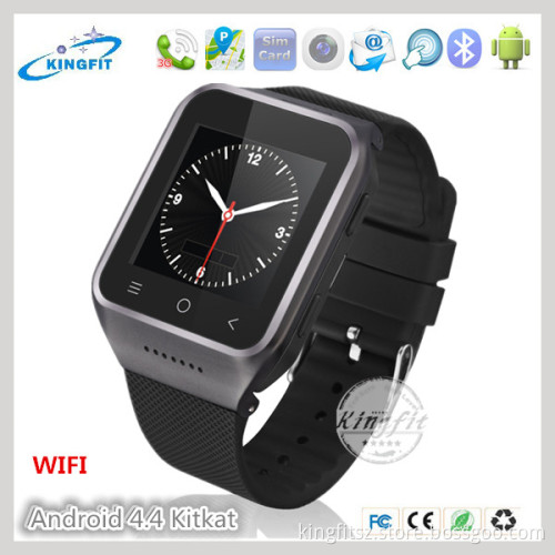 Factory Direct Sale 3G Android4.4 GPS Watch Phone with 5.0MP Camera